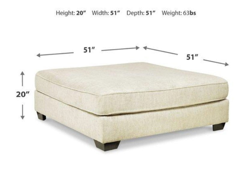 Rawcliffe Oversized Accent Ottoman