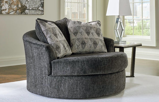 Biddeford Oversized Swivel Accent Chair