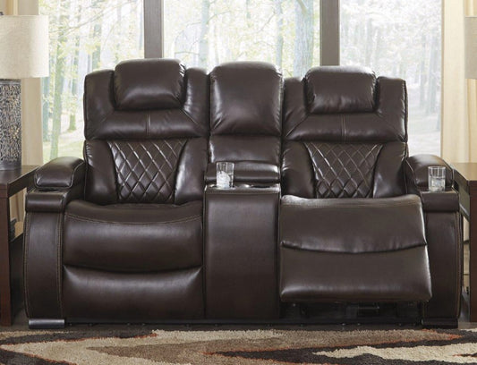 Warnerton Power Reclining Loveseat with Console